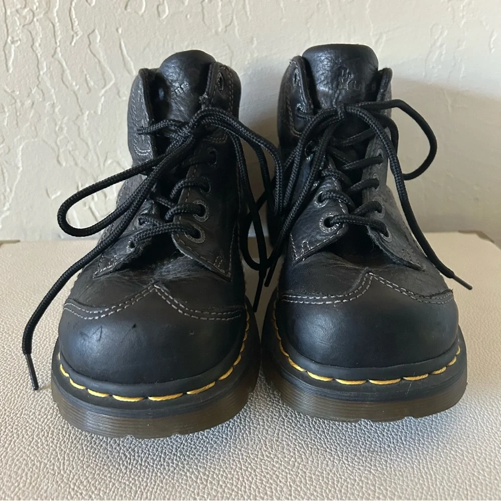 SOLD - Dr Martens Vintage Platform Daisy Oxford Shoes Y2k Leather 12283 - Picture 3 of 12